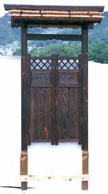 庭門 角柱観音開Ⅱ型