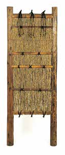 焼丸太窓なし孟宗枝袖垣