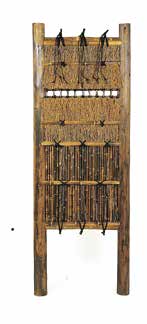 焼丸太タテ窓袖垣