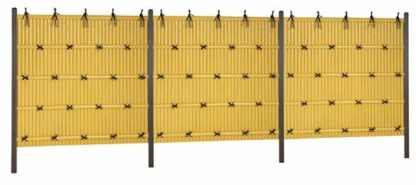 エイコー竹垣セット36型 建仁寺垣[ほのか] イエロー 片面