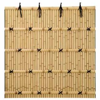 ユニット 建仁寺垣 両面 [[ほのか]]　かや竹節染