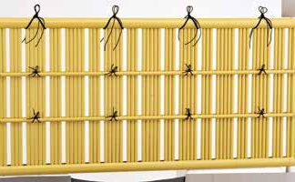 ユニット 立御簾垣22 透かし　青竹・煤竹・黒竹