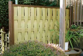 ユニット あじろ四ツ目垣　イエロー