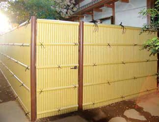 建仁寺両面扉セット 90丸柱 [みやび] ゴマ竹 [なごみ] 青竹 煤竹 (横竹選択)