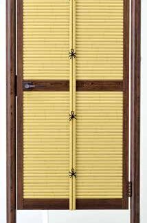 御簾垣扉セット 70丸　イエロー／ソフトグリーン