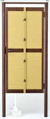 御簾垣扉セット 70丸 イエロー/ソフトグリーン