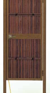 立御簾垣扉セット 60角　さらし/煤/黒/青竹