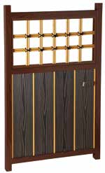 高耐候AS系 格子板張庭木戸(人工)