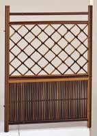 大津二段枝折戸（金具付）（煤竹）