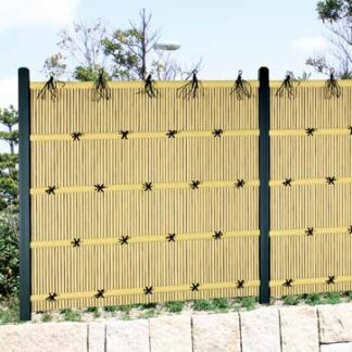 エイコー竹垣セット9型 立御簾垣パネル 片面