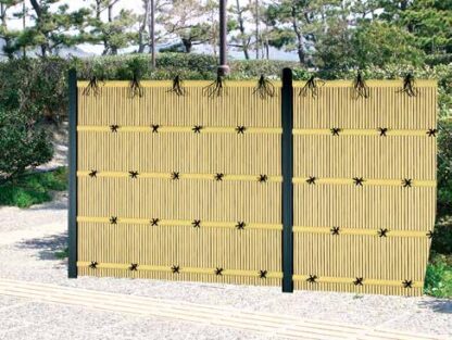 エイコー竹垣セット10型 立御簾垣パネル 両面