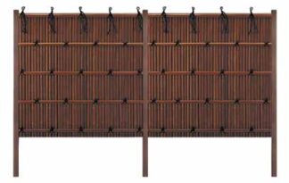 竹垣セット47型 建仁寺垣［なごみ］ 煤竹