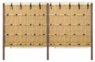 竹垣セット44型 建仁寺垣［なごみ］ かや竹ふし染