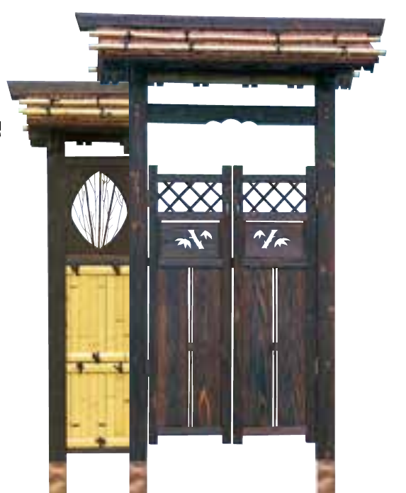 庭門 角柱観音開Ⅱ型 - 画像 (2)