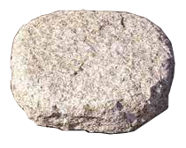 飛石 のみきり 底面割肌 錆御影