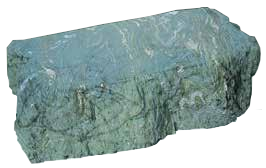 沓脱石 青 (天端切削 側面自然 底面切削 愛媛産)