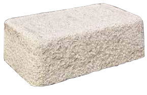 沓脱石 のみきり底面割肌 錆御影