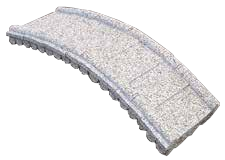 丸太橋　白御影