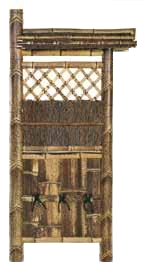 トラ片袖垣板屋根付