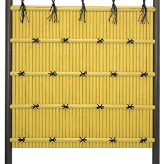 ユニット 建仁寺垣  ［なごみ］　イエロー・ソフトグリーン