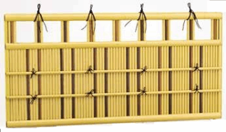 ユニット 立御簾垣22窓 Ⅲ型　青竹・煤竹・黒竹