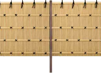 竹垣セット42型 建仁寺垣［なごみ］ かや竹