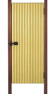 建仁寺両面扉セット 60角柱 [みやび] ゴマ竹 [なごみ] 青竹 煤竹 (横竹選択)