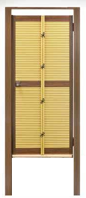 御簾垣扉セット 80角 イエロー/ソフトグリーン