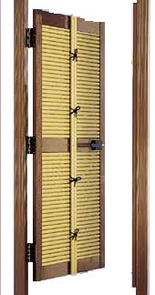 御簾垣扉セット 60角　さらし/煤/黒/青竹