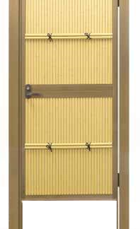 立御簾垣扉セット 80角　イエロー／ソフトグリーン